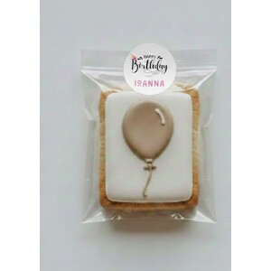 Alternative view of Αυτοκόλλητα Happy Birthday όνομα - ροζ καπέλο 25 τεμ