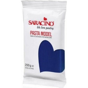 Ζαχαρόπαστα μοντελισμού navy μπλε 250γρ Saracino