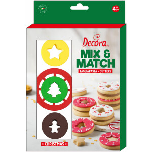 Κουπάτ χριστουγεννιάτικα mix n match 4τεμ Decora