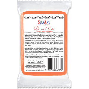 Ζαχαρόπαστα πορτοκαλί 1 κιλό Sugart