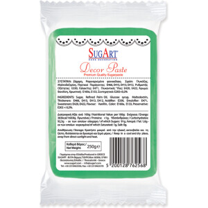 Ζαχαρόπαστα πράσινη 250γρ Sugart