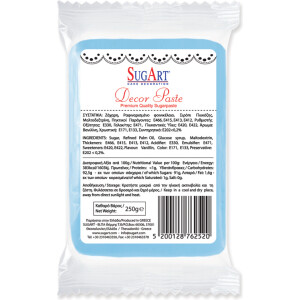 Ζαχαρόπαστα γαλάζιο 250γρ Sugart