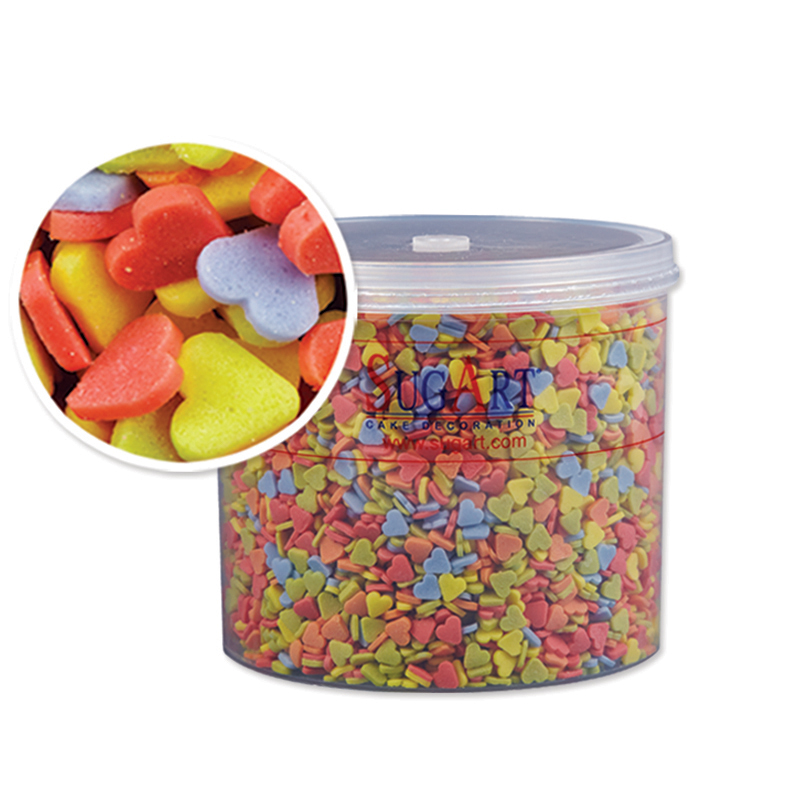 Sprinkles καρδιές πολύχρωμες 30γρ Sweetbite