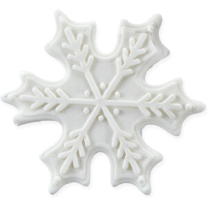 Χιονονιφάδες λευκές βρώσιμες 6cm 8τεμ Sugart