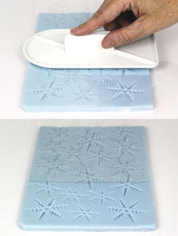 Ανάγλυφο φύλλο χιονονιφάδες PME - Image 2