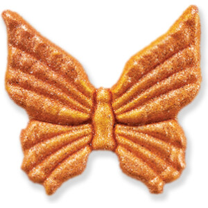 Πεταλούδες χρυσές 4cm 30τεμ ζαχαρωτά Sugart