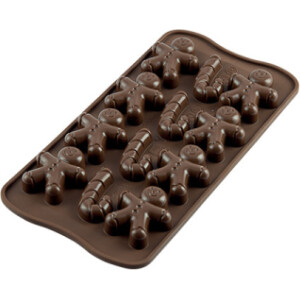 Φόρμα σιλικόνης gingerbread και μπαστουνάκια 12x7ml  Silikomart