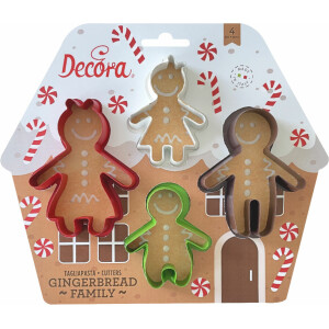 Κουπάτ gingerbread οικογένεια 4τεμ Decora
