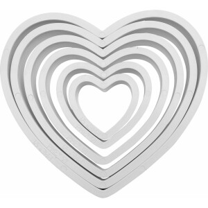 Κουπάτ καρδιές 6τεμ PME