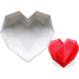 Φόρμα σιλικόνης καρδιά Diamond 23cm