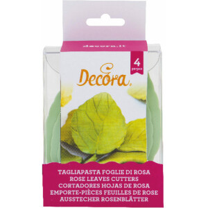 Κουπάτ φύλλα τριαντάφυλλου 3,5 έως 7cm 4τεμ Decora
