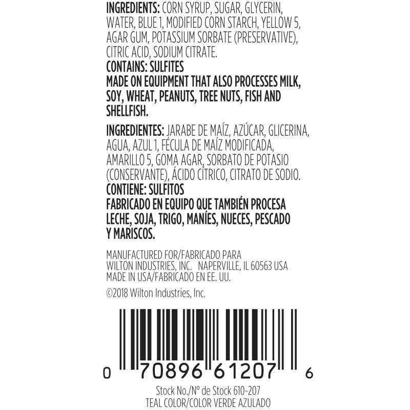 Χρώμα ζαχαροπλαστικής πάστα τυρκουάζ teal 28γρ Wilton - Image 2