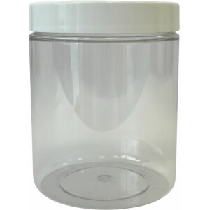 Βάζο PET με λευκό καπάκι 250ml