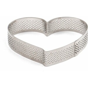 Τσέρκι για τάρτα καρδιά ανοξείδωτο 10x9x2cm Decora