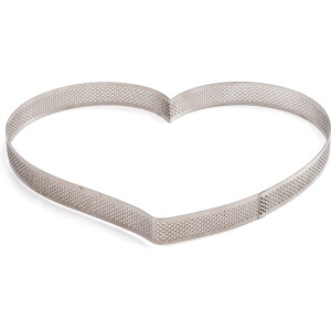 Τσέρκι για τάρτα καρδιά ανοξείδωτο 18x16x3,5cm Decora
