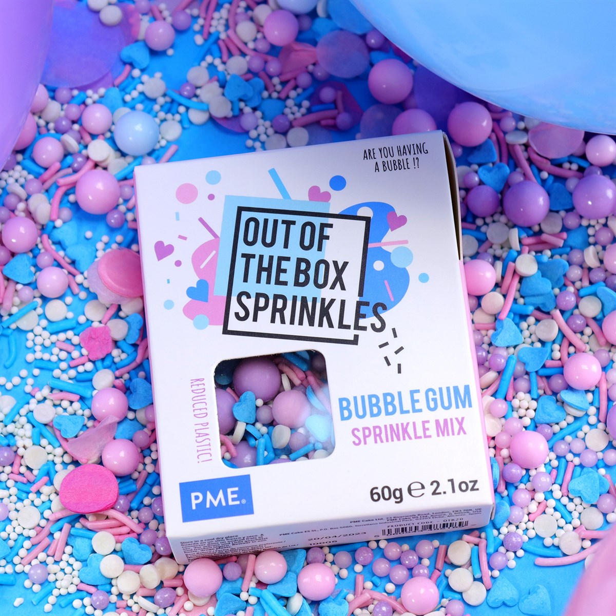 Sprinkles bubble gum 60γρ PME - Image 3