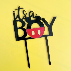 Topper It's a Boy Mickey 14cm