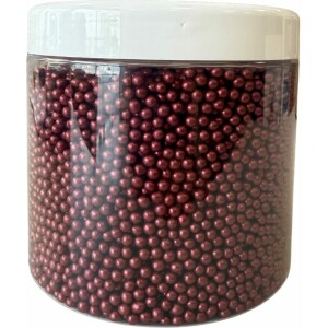 Πέρλες μπορντώ περλέ βρώσιμες 4mm 600γρ Sweetbite