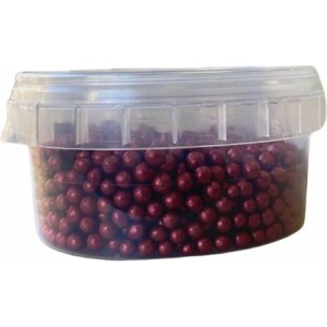 Πέρλες μπορντώ περλέ βρώσιμες 4mm 40γρ Sweetbite