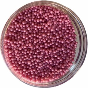 Πέρλες ροζ περλέ βρώσιμες 4mm 220γρ Sweetbite