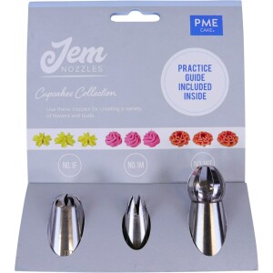 Κορνέ σετ Cupcakes Collection 3τεμ Jem