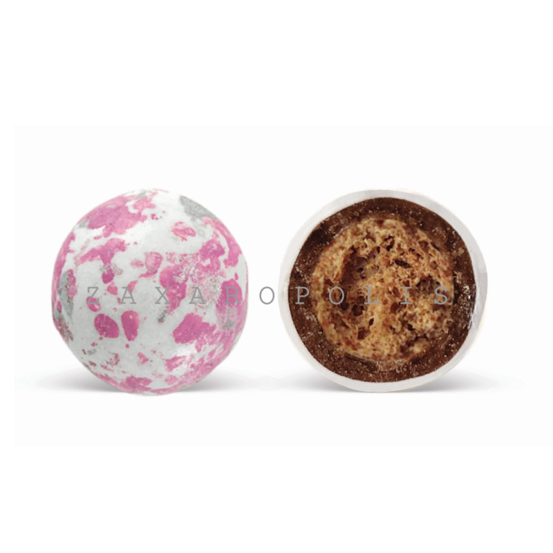 Κουφέτα Crispy πιτσιλωτό ροζ 800γρ Zaxaropolis - Image 2