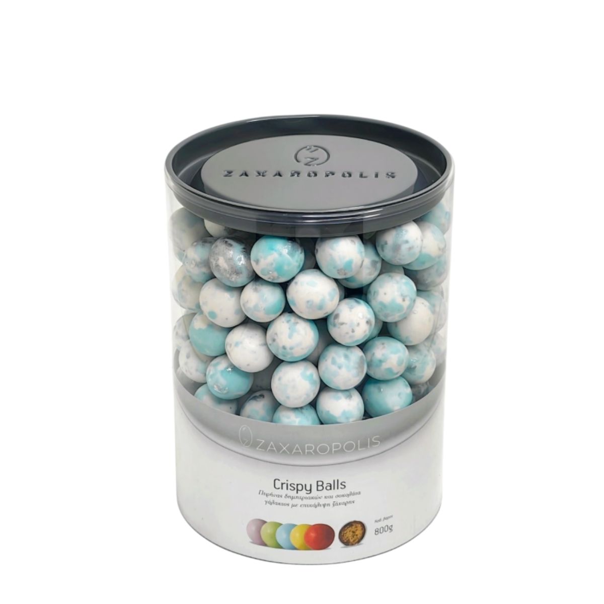 Κουφέτα Crispy πιτσιλωτό γαλάζιο 800γρ Zaxaropolis - Image 3