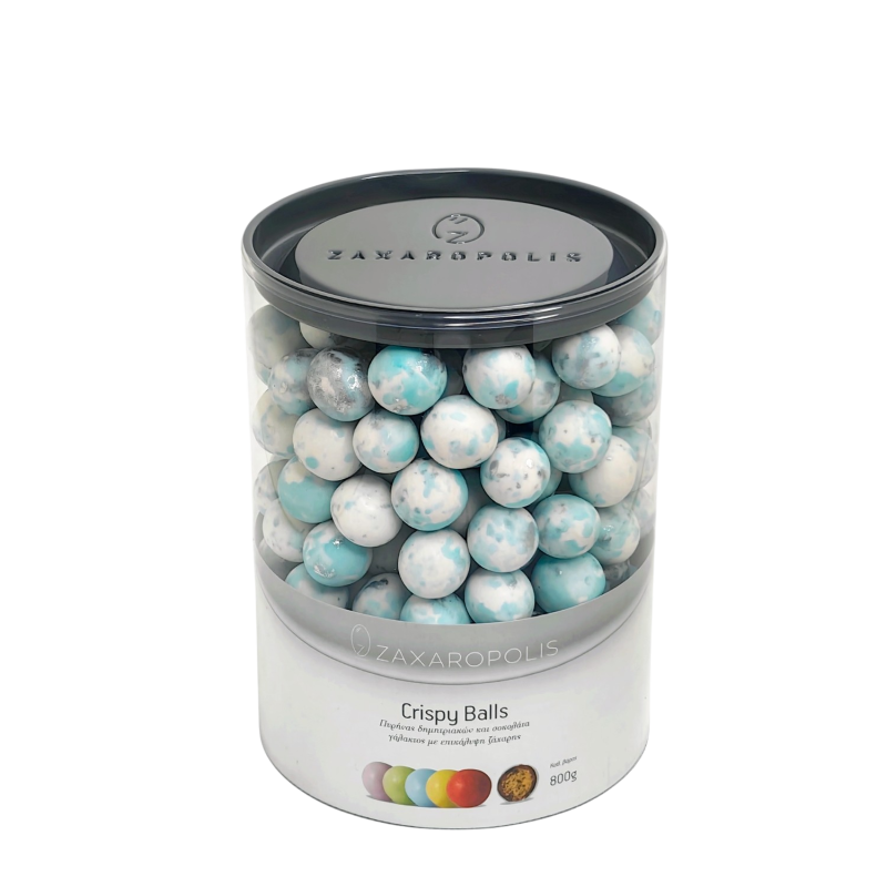 Κουφέτα Crispy πιτσιλωτό γαλάζιο 800γρ Zaxaropolis - Image 4