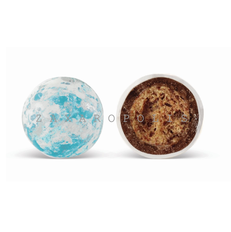 Κουφέτα Crispy πιτσιλωτό γαλάζιο 800γρ Zaxaropolis - Image 2