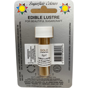 Χρώμα ζαχαροπλαστικής σκόνη χρυσό gold 2γρ Sugarflair