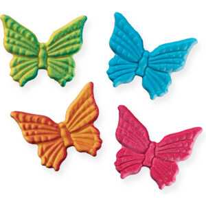 Πεταλούδες πολύχρωμες 4cm 40τεμ ζαχαρωτά Sugart