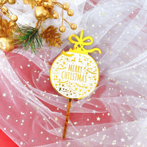 Topper χριστουγεννιάτικο στολίδι Merry Christmas 20cm