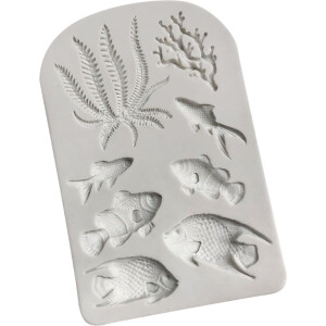 Καλούπι σιλικόνης ψάρια και φύκια