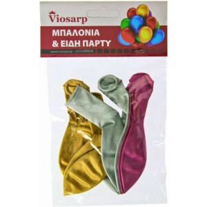 Μπαλόνια μεταλλιζέ 6τεμ Viosarp