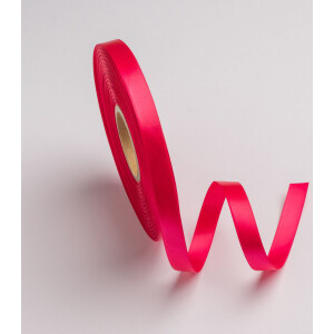 Κορδέλα σατέν φουξ με ούγια 12mm 50m διπλής όψης