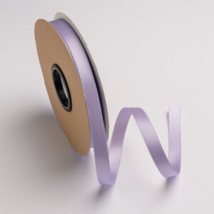 Κορδέλα σατέν λιλά με ούγια 12mm 50m διπλής όψης