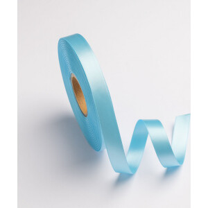 Κορδέλα σατέν γαλάζιο με ούγια 16mm 50m διπλής όψης