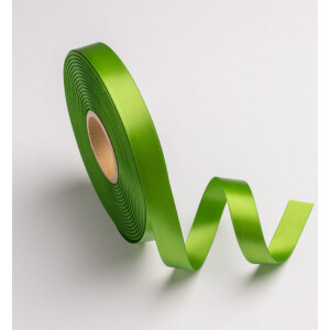 Κορδέλα σατέν λαχανί με ούγια 16mm 50m διπλής όψης