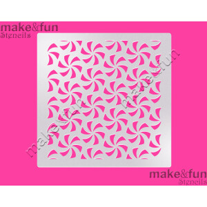 Στένσιλ φουρφούρι 14x14cm