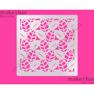 Στένσιλ φύλλα 14x14cm