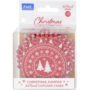 Θήκες cupcake Christmas Jumber 5cm 30τεμ PME