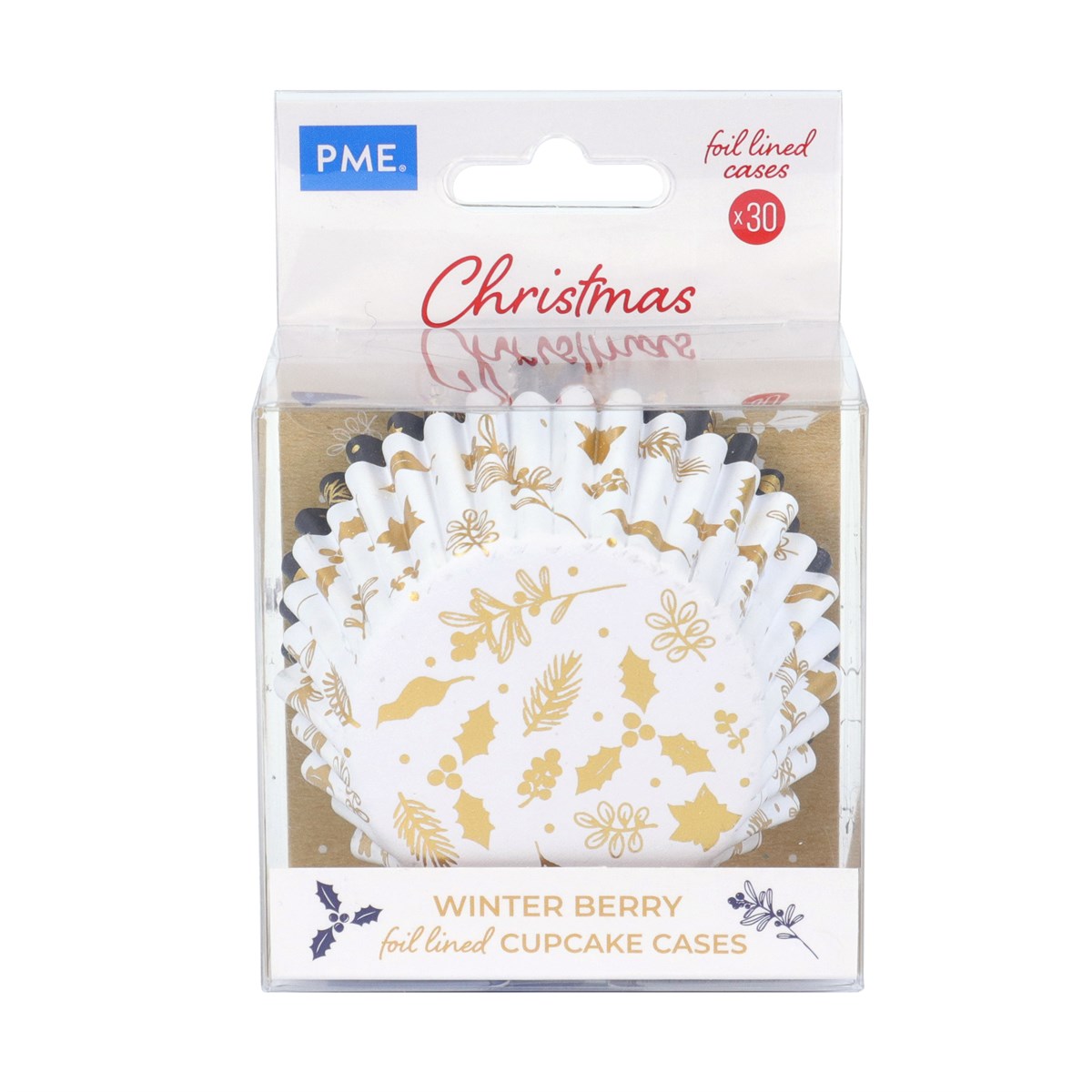 Θήκες cupcake Christmas Winter 5cm 30τεμ PME