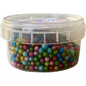 Πέρλες πολύχρωμες περλέ 4mm 40γρ Sweetbite