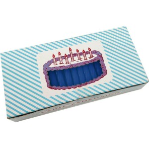 Κεριά twist γαλάζια 7cm 100τεμ