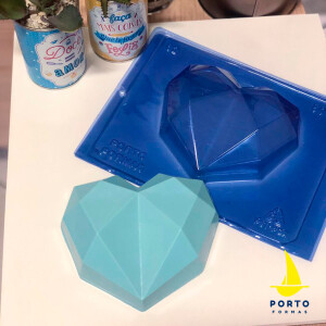 Καλούπι σοκολάτας καρδιά diamond 500γρ Port Formas