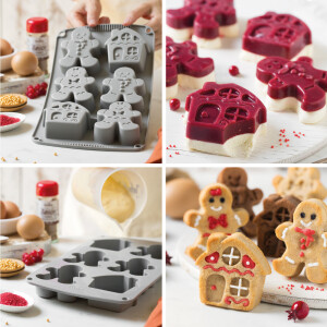 Φόρμα σιλικόνης για κεκάκι gingerbread Decora