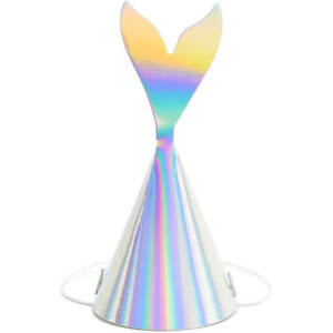 Καπελάκια γοργόνα με ουρά 6τεμ 18cm PartyDeco