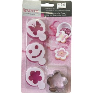 Κουπάτ λουλούδι με 3 στένσιλ Staedter