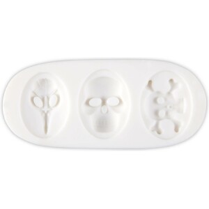 Καλούπι σιλικόνης νεκροκεφαλές 2,5x4cm Staedter