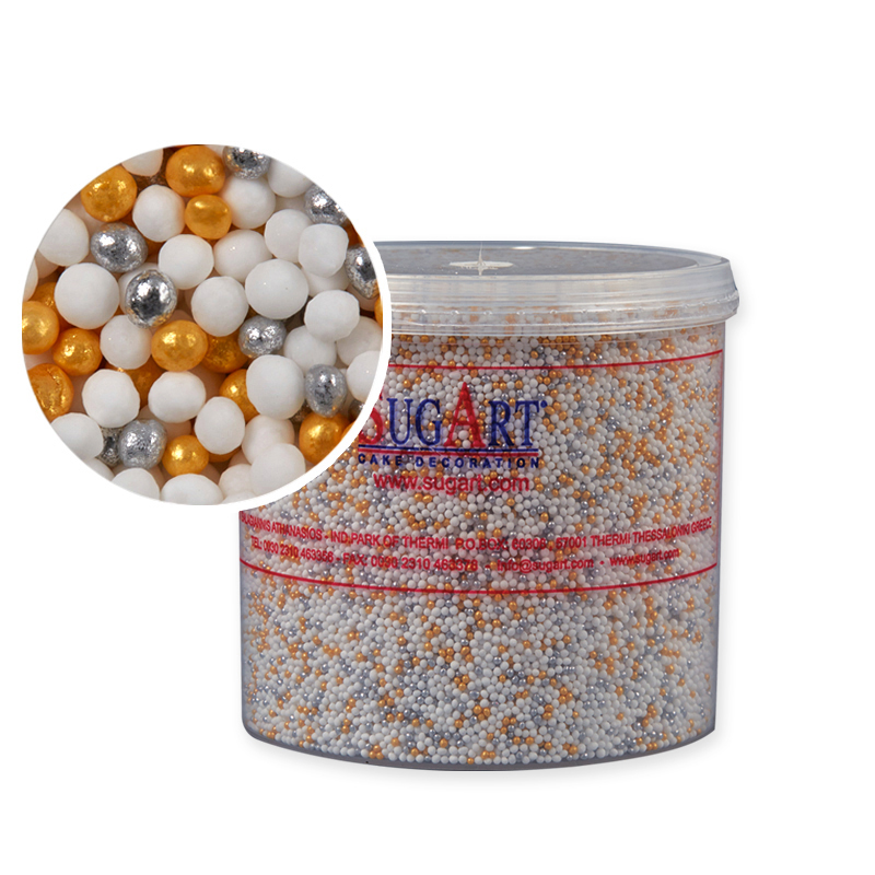 Κας κας λευκό χρυσό ασημί 750γρ Sugart